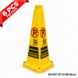 DH-ATC-70-Y2-NP-NLx6 | Yellow | NL-Dutch | NO PARKING | 6 PCS