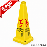 DH-ATC-70-Y2-PIC-DEx6 | Yellow | DE-Deutsch | POSSIBLE ICY CONDITIONS | 6 PCS
