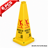 DH-ATC-70-Y2-PIC-ESx6 | Yellow | ES-Español | POSSIBLE ICY CONDITIONS | 6 PCS