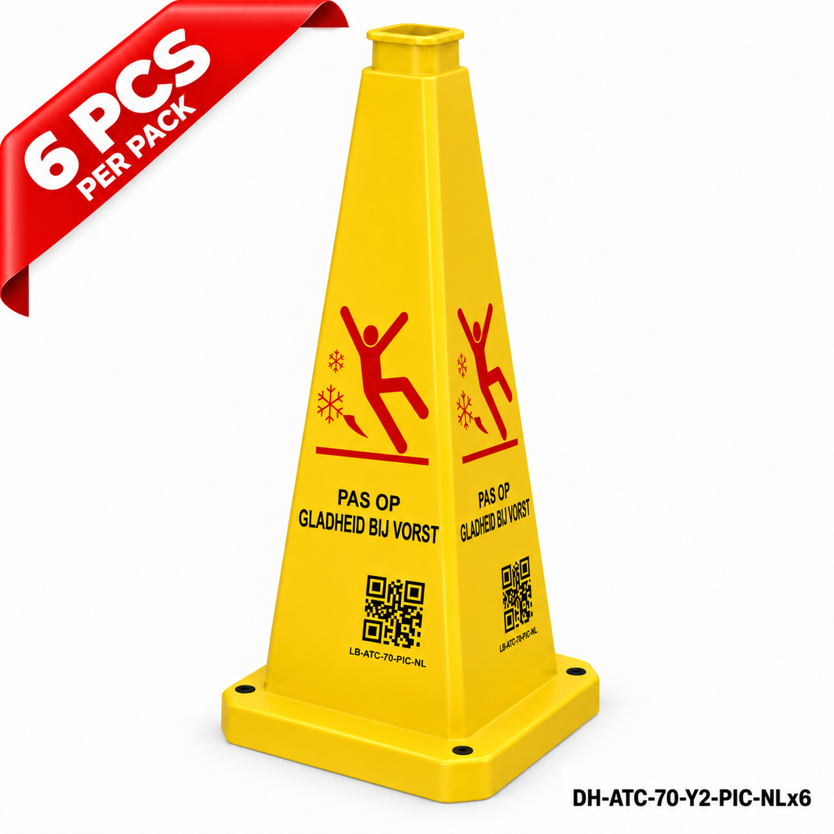 DH-ATC-70-Y2-PIC-NLx6 | Yellow | NL-Dutch | POSSIBLE ICY CONDITIONS | 6 PCS