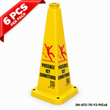 DH-ATC-70-Y2-PICx6 | Yellow | English | POSSIBLE ICY CONDITIONS | 6 PCS