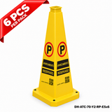 DH-ATC-70-Y2-RP-ESx6 | Yellow | ES-Español | RESERVED PARKING | 6 PCS