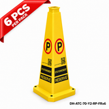 DH-ATC-70-Y2-RP-FRx6 | Yellow | FR-Français | RESERVED PARKING | 6 PCS