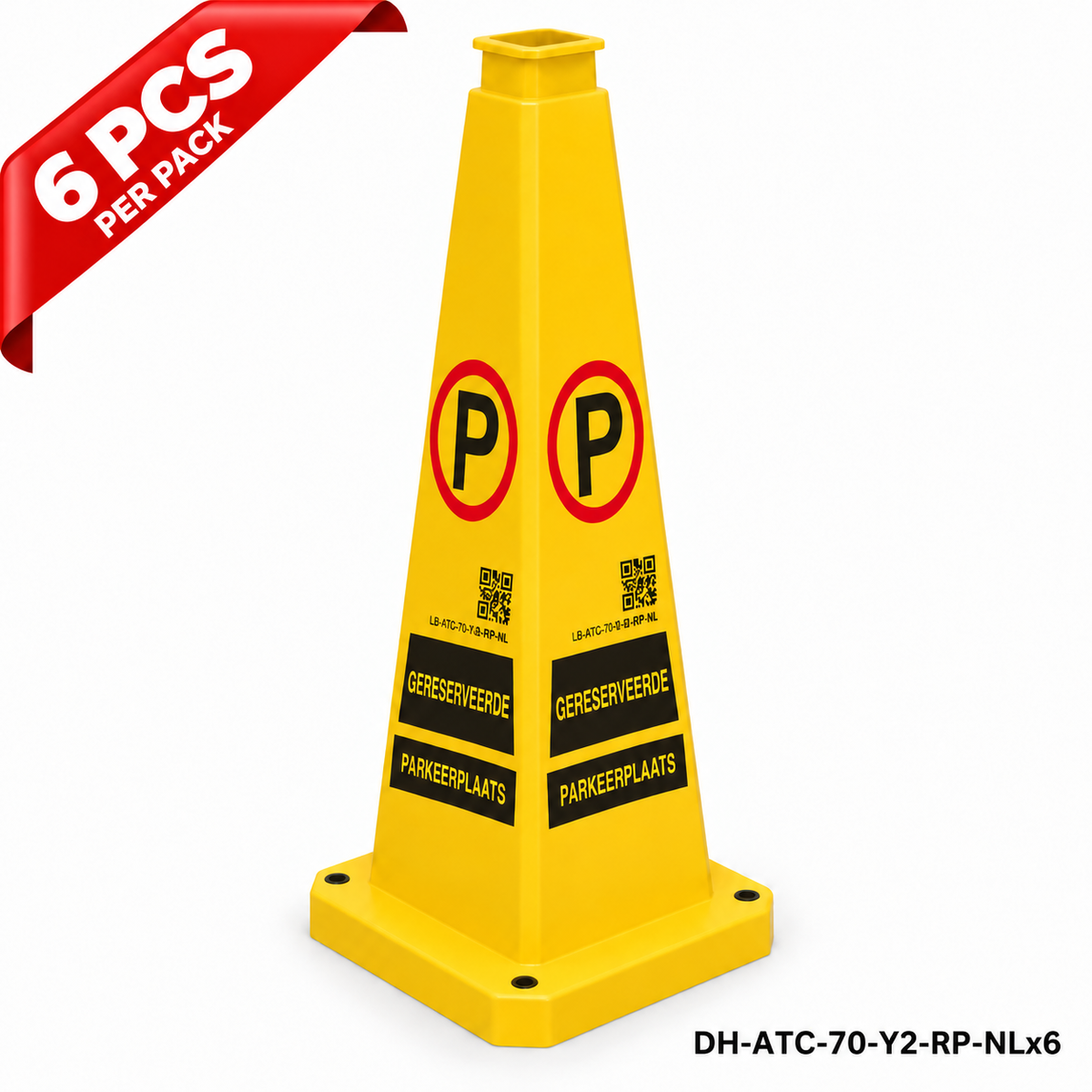 DH-ATC-70-Y2-RP-NLx6 | Yellow | NL-Dutch | RESERVED PARKING | 6 PCS