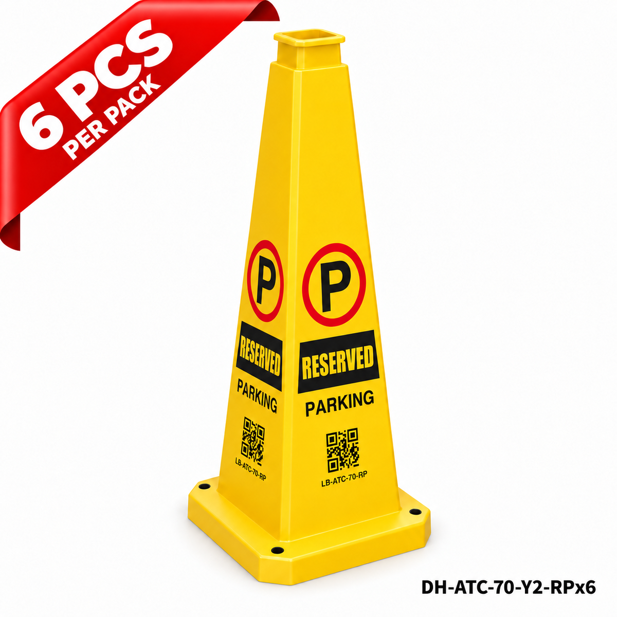 DH-ATC-70-Y2-RPx6 | Yellow | English | RESERVED PARKING | 6 PCS