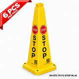 DH-ATC-70-Y2-STOP-NLx6 | Yellow | NL-Dutch | STOP | 6 PCS