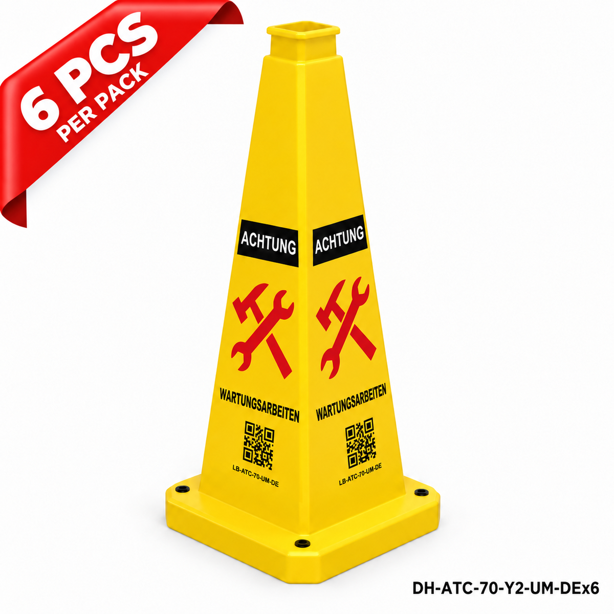 DH-ATC-70-Y2-UM-DEx6 | Yellow | DE-Deutsch | UNDER MAINTENANCE | 6 PCS