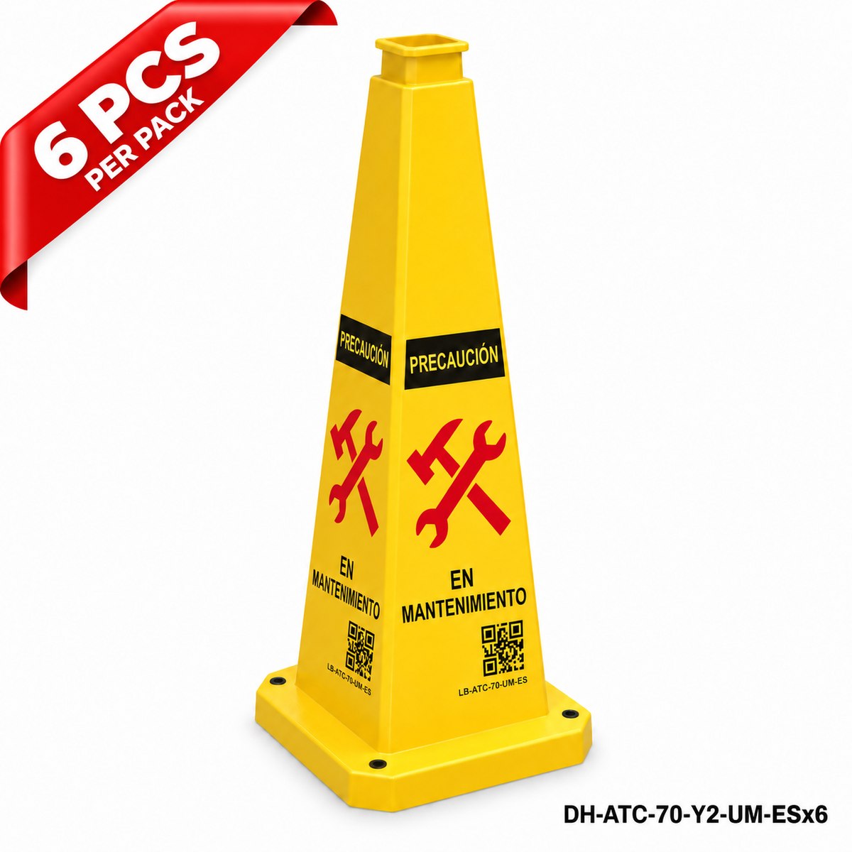 DH-ATC-70-Y2-UM-ESx6 | Yellow | ES-Español | UNDER MAINTENANCE | 6 PCS