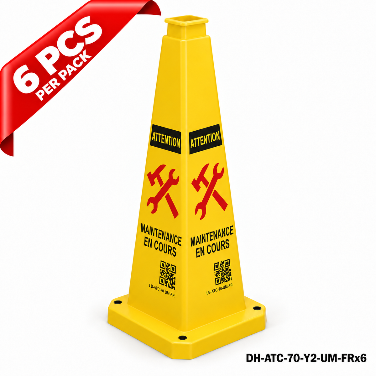 DH-ATC-70-Y2-UM-FRx6 | Yellow | FR-Français | UNDER MAINTENANCE | 6 PCS