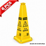 DH-ATC-70-Y2-WYS-FRx6 | Yellow | FR-Français | WATCH YOUR STEP | 6 PCS