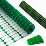 40 in × 200 ft Plastic Safety Barrier Mesh Fence Kit