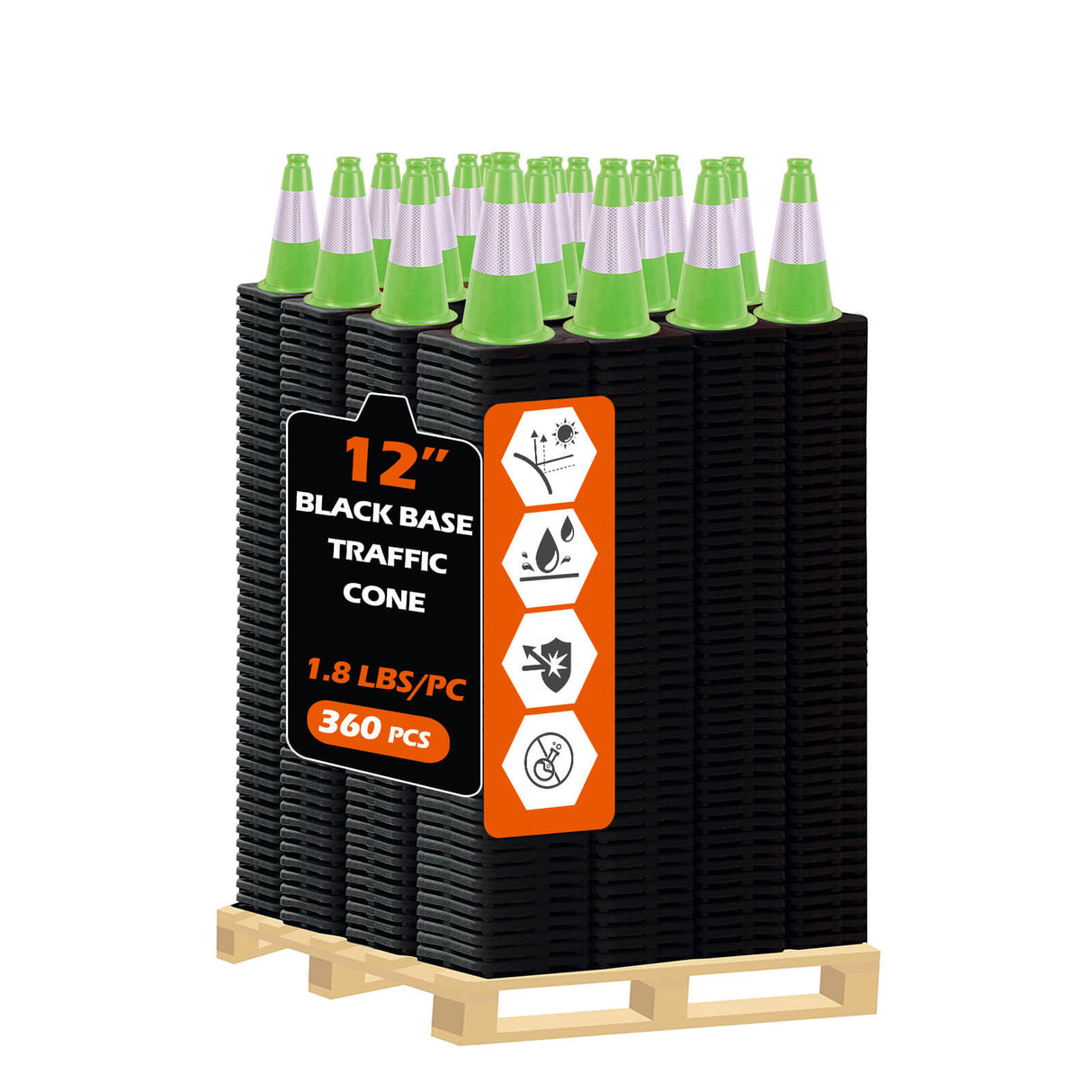 Light Weight Black Base Economy Traffic Cones - View 18 | Besea Cone