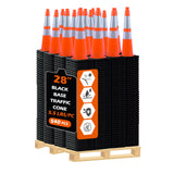 Light Weight Black Base Economy Traffic Cones - View 100 | Besea Cone