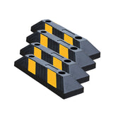 Heavy Duty Rubber Parking Curb with Beads Reflector - Dimensions | Besea Cone