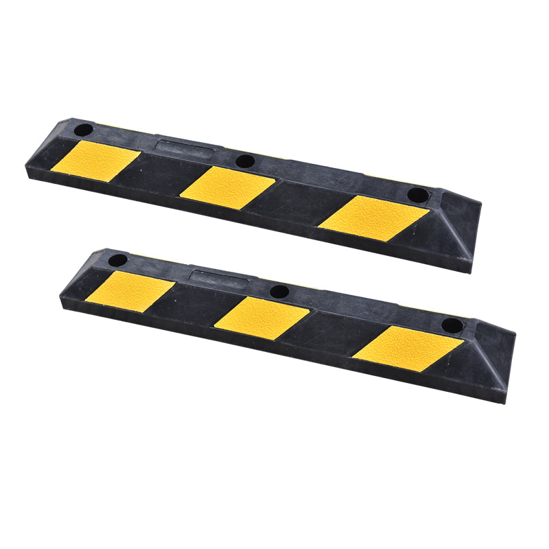 Heavy Duty Rubber Parking Curb with Beads Reflector - Installation | Besea Cone