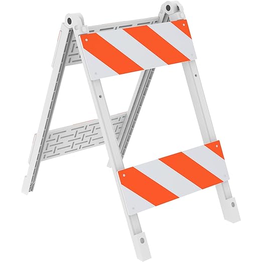 TypeI/TypeII US Foldable Barricade - Side View | Besea Cone