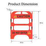 Caution Manhole Barrier - Side View | Besea Cone