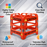 Caution Manhole Barrier - Close-Up | Besea Cone