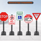 2-Pack 99 cm Portable Sign Holders with Rubber or Water-Fillable Bases - product view 4