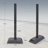 2-Pack 99 cm Portable Sign Holders with Rubber or Water-Fillable Bases - product view 2