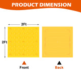 Warning Pad 2PCS with Installl Bolts - Top View | Besea Cone