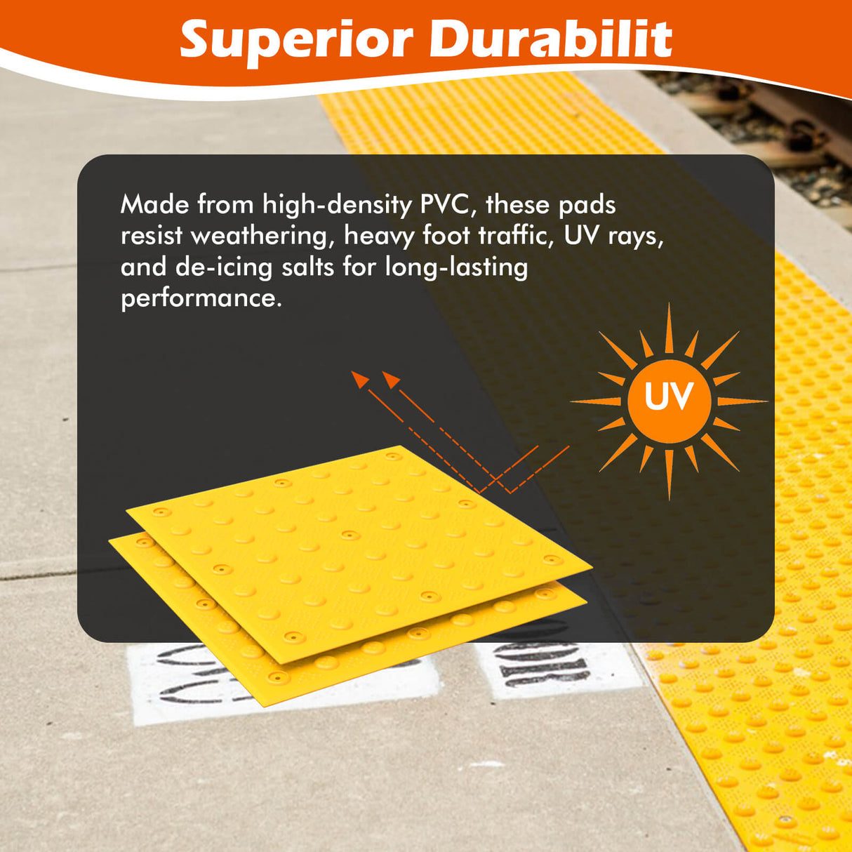 Warning Pad 2PCS with Installl Bolts - In Use | Besea Cone