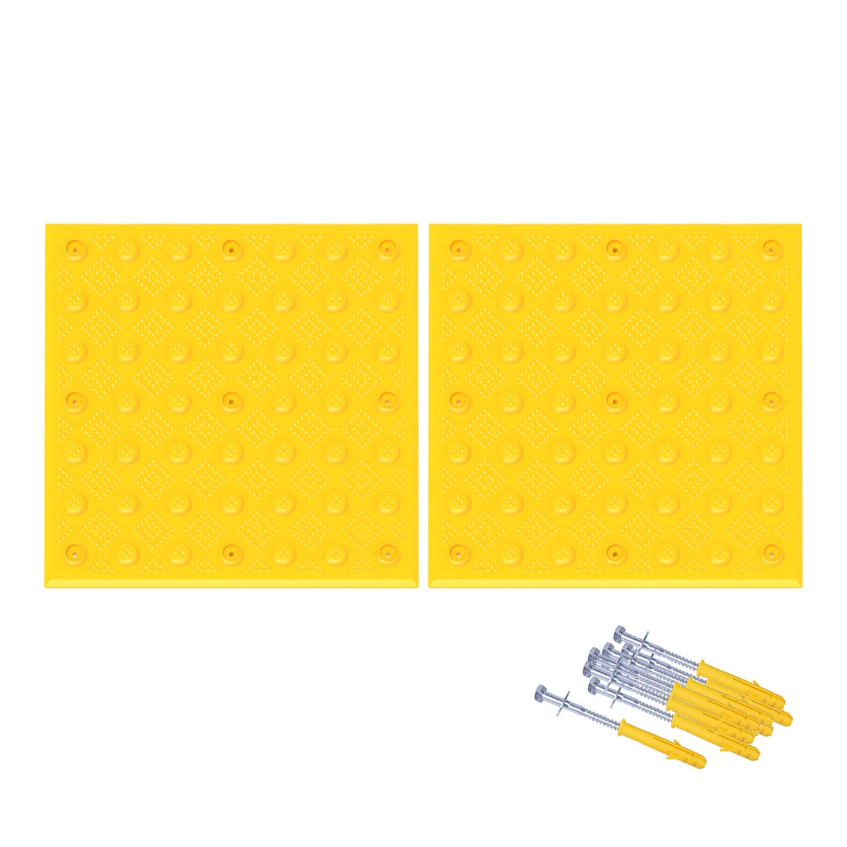 Warning Pad 2PCS with Installl Bolts - Side View | Besea Cone