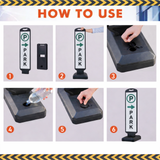 VILBLE 2-Pack 110 CM Double-Sided Reflective Safety Signs - Installation | Besea Cone