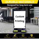 Wind SignBoard with Water Filled Base - Close-Up | Besea Cone