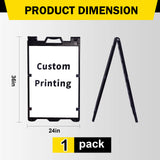 H A-Frame Sidewalk Sign Board, Double-Sided Display, - Side View | Besea Cone