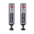 2-Pack 112 cm Spring-Back Parking Sign Stands - product view 1