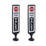 2-Pack 112 cm Spring-Back Parking Sign Stands - product view 1
