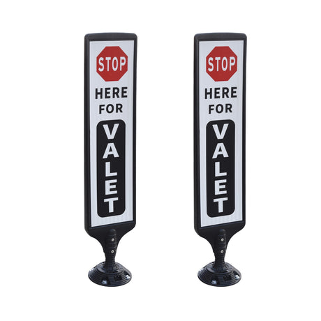 2-Pack 112 cm Spring-Back Parking Sign Stands - product view 1