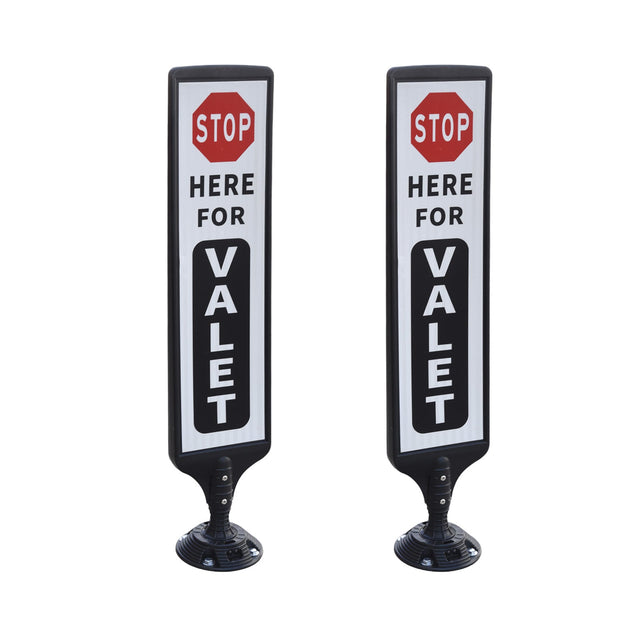 2-Pack 112 cm Spring-Back Parking Sign Stands - product view 1