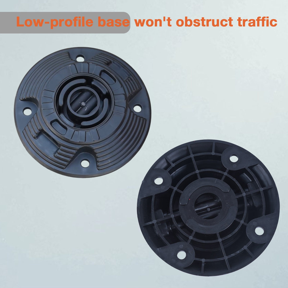 2-Pack 112 cm Spring-Back Parking Sign Stands - product view 4