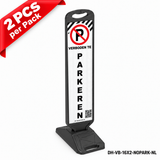 DH-VB-16X2-NOPARK-NL | NO PARKING | Heavy Duty Rubber Base | NL-Dutch