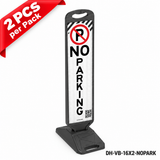 DH-VB-16X2-NOPARK | NO PARKING | Heavy Duty Rubber Base | English