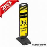 DH-VB-16X2-SDCP-FR | CHILDREN PLAYING | Heavy Duty Rubber Base | FR-Français