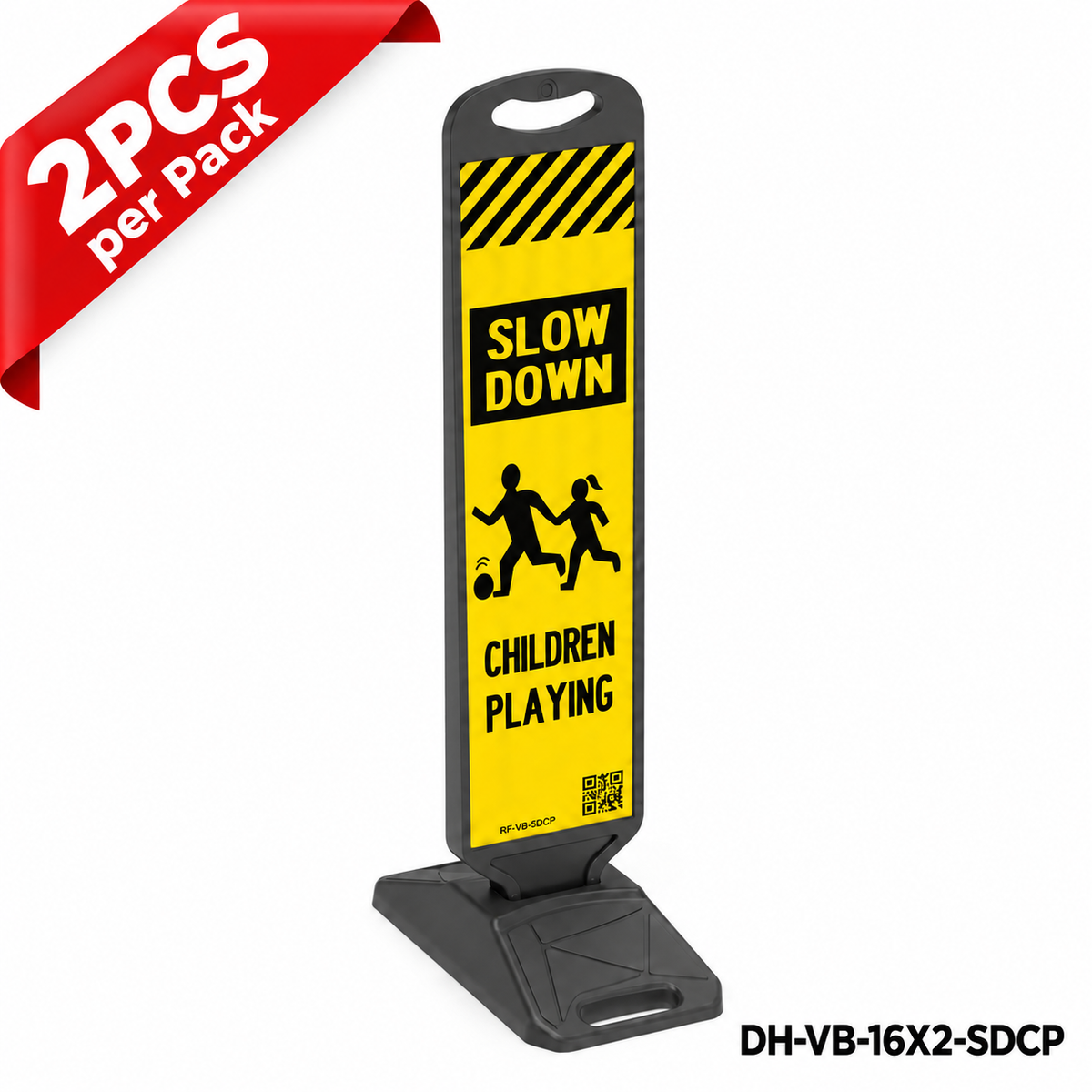 DH-VB-16X2-SDCP | CHILDREN PLAYING | Heavy Duty Rubber Base | English