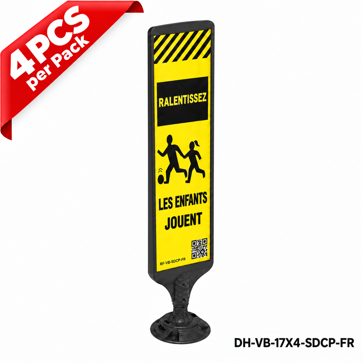 DH-VB-17X4-SDCP-FR | CHILDREN PLAYING | Surface Mount Fixed Base | FR-Français