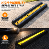 Rubber Bumper Guard with Yellow Reflective Strip