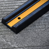 Rubber Bumper Guard with Yellow Reflective Strip