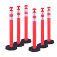 6PCS T-Top Delineator Post with Rubber /Water Filled Base , - Main Product Image | Besea Cone