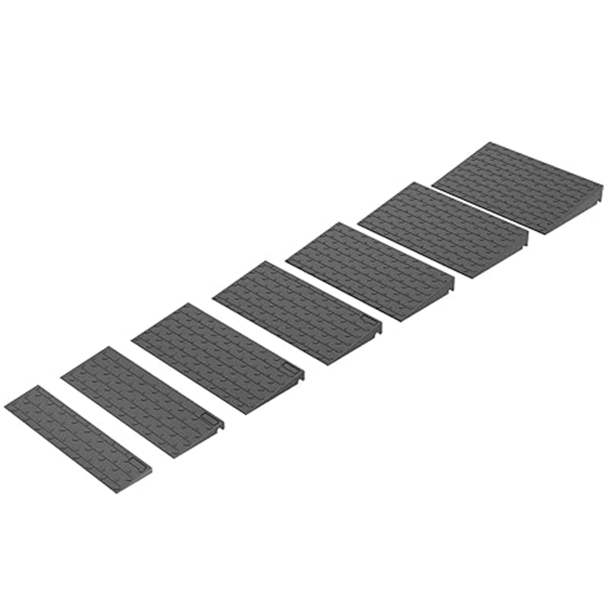 Rubber ramp, adjustable heights for - Side View | Besea Cone