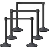 Plastic Retractable Stanchion with 300 CM Black Belt - Main Product Image | Besea Cone