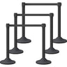 Plastic Retractable Stanchion with 300 CM Black Belt - Main Product Image | Besea Cone
