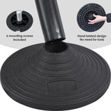 Plastic Retractable Stanchion with 300 CM Black Belt - Top View | Besea Cone