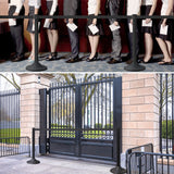 Plastic Retractable Stanchion with 300 CM Black Belt - Close-Up | Besea Cone