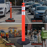 6PCS T-Top Delineator Post with Rubber /Water Filled Base , - Product Shot | Besea Cone
