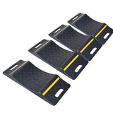 4PCS Car Parking Mat with Reflective Stripe - full setup